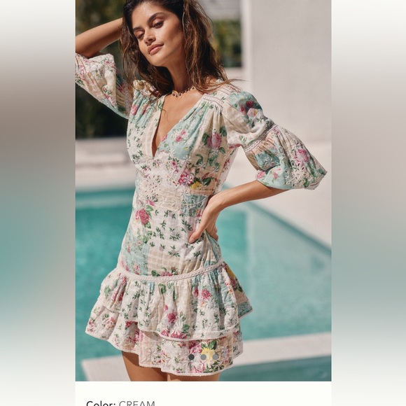 Anthropologie Dresses & Skirts - Anthropologie Barok Paris Ruffled V-Neck Mini Dress